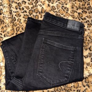 American Eagle black skinny jeans